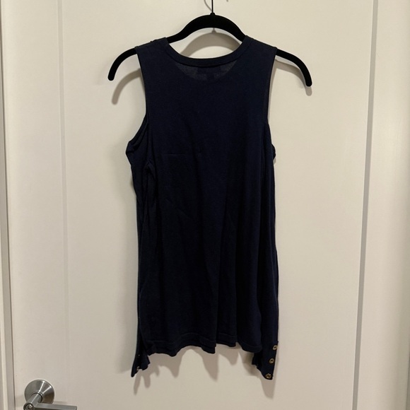 Lilly Pulitzer Navy Cold Shoulder Tidewater Sweater S - Picture 4 of 4